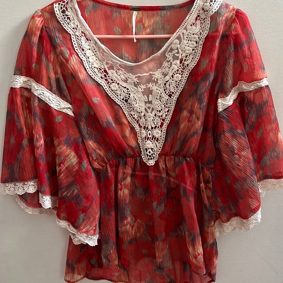 Free People Flowy Top Small ❤️ - Picture 1 of 6